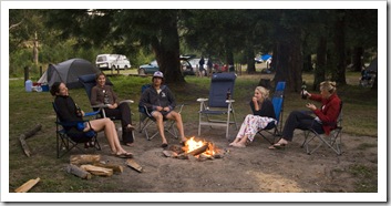 Our campsite at Stevenson Falls