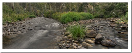 The Howqua River at Noonans Flat