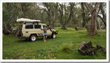 Crossing the top of the Great Dividing Range at King Billy