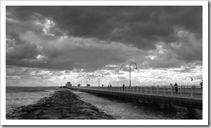 A stormy Saint Kilda Pier