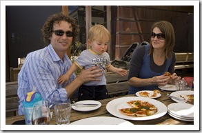 Simon and his family at Montalto Estate