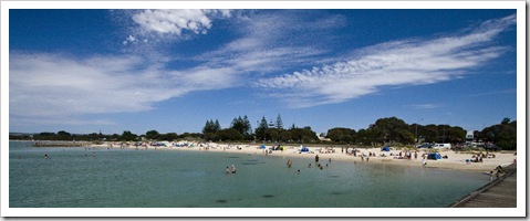 The beach at Rye on the Mornington Peninsula