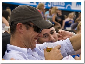 Jarrod and Greg enjoying a few beers