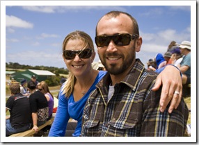 Lisa and Sam at the King Island Races