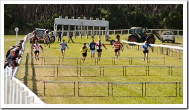 The Human Hurdle Race at the King Island Races