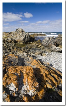 The coastline north of the main town of Currie