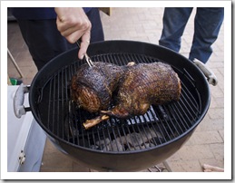 Legs of lamb for dinner one night on King Island