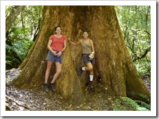 Gina and Lisa on the way to Triplet Falls