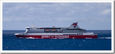 Our transport to Tasmania: the Spirit of Tasmania