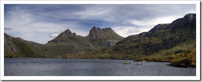 Kayakers on Dove Lake