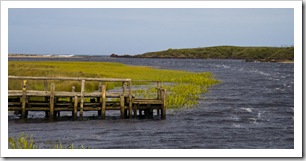 The mouth of the Pieman River