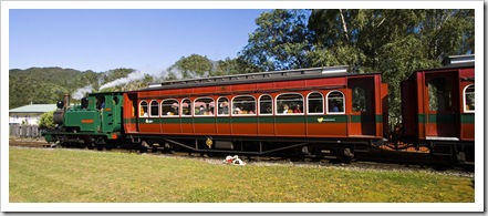 The West Coast Wilderness Railway in Queenstown