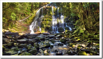 Nelson Falls in Cradle Mountain-Lake Saint Clair National Park