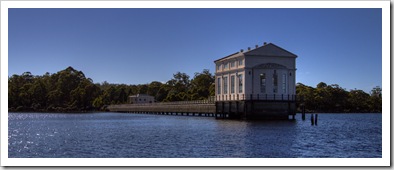 The old pump house on Lake Saint Clair