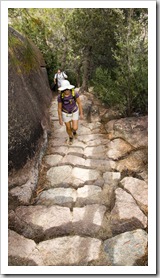 Lisa and Greg on the way to Wineglass Bay