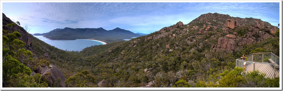 Lisa overlooking Wineglass Bay