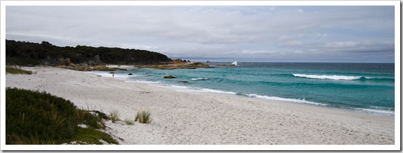 One of the beautiful beaches in the Bay of Fires Conservation Area