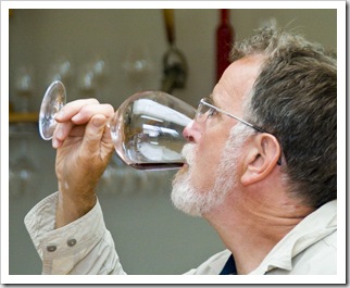 Greg tasting at Dalrymple Winery