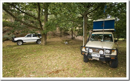 Camping at Lilydale Falls