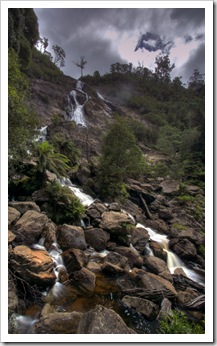 The towering Saint Columba Falls