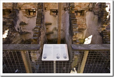 Three of the cells in the penitentiary