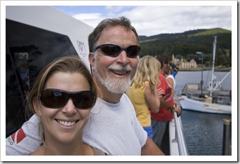 Lisa and Greg on the ferry