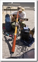 Street performers at Salamanca Markets