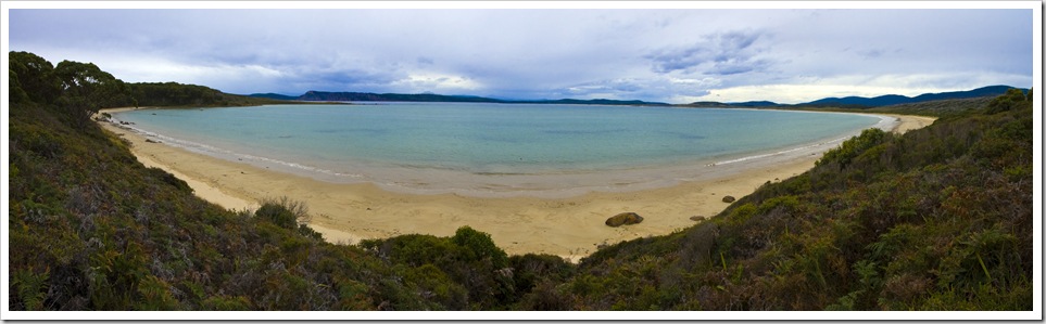 View from our campsite at Cloudy Bay