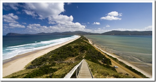 The Neck looking toward South Bruny Island