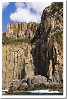 The Monument and cliffs of South Bruny Island