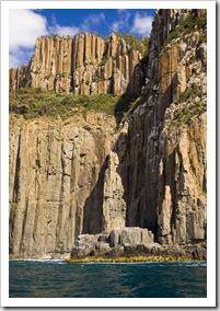 The Monument and cliffs of South Bruny Island