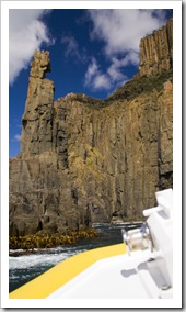 Shooting the gap between The Monument and cliffs