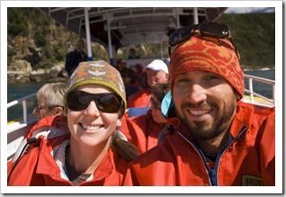 Sam and Lisa on Bruny Island Cruises