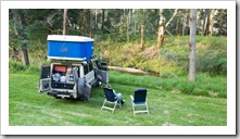 Camping by the Franklin River near Toora