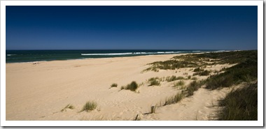 The main beach at Lakes Entrance