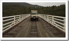 The Tank crossing McKillops Bridge