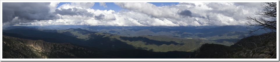 Panoramic from The Horn car park