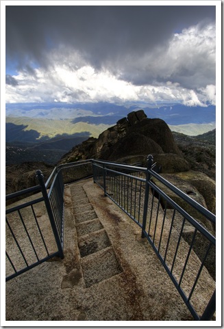 The trail through the granite to The Horn