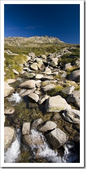 High mountain stream