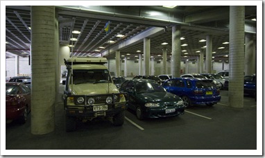 The Tank underneath Parliament House (the only underground parking lot she's ever been able to fit into!)