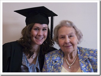 Sophie and Rosabelle at Sophie's graduation