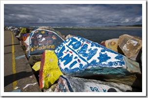 The V-Wall Rock Art Gallery in Nambucca Heads