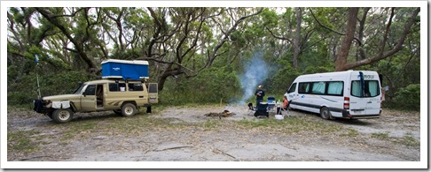 Camping at Aragunnu in Mimosa Rocks National Park