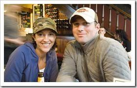 Jarrid and Jacque at the Old City Bank pub in Katoomba