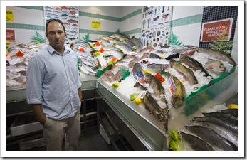 Jarrid at the Sydney Fish Market