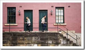 Lisa and Jacque in The Rocks