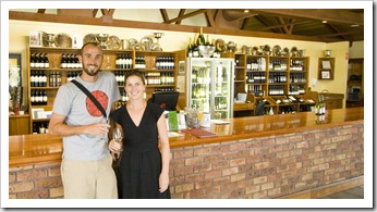 Sam and Lisa at McWilliams Mount Pleasant Winery