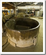 Open-top concrete fermenters at Tyrrell's Wines