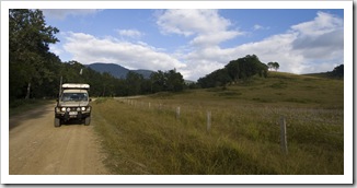 Picturesque farmland on the drive out of Barrington Tops National Park