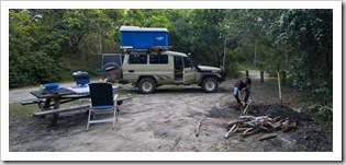 Camping in the dunes at Hat Head National Park